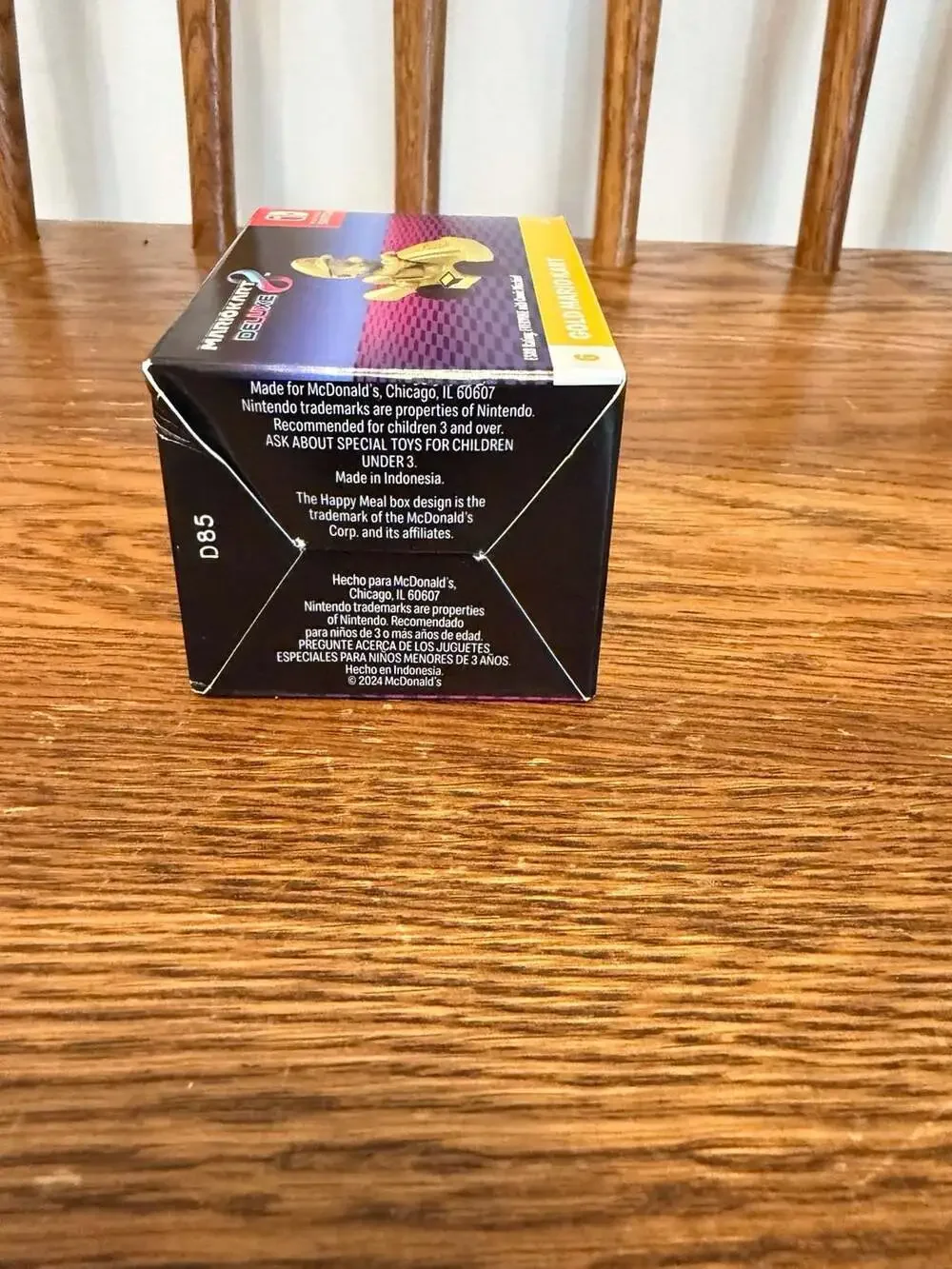 McDonald's Mario Kart 8 Deluxe Gold Mario Kart Toy
